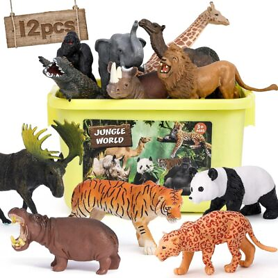#ad Wildlife Animals Model 12 Safari Large Realistic Collectibles Educational Toys $22.99
