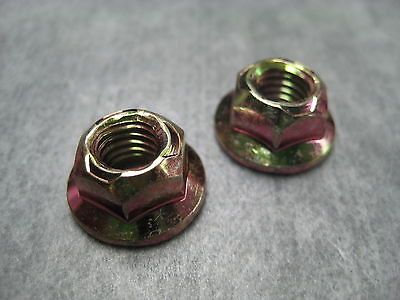 #ad 8mm M8x1.25 Exhaust Manifold Lock Nut Pack of 2 Nuts Ships Fast $6.99