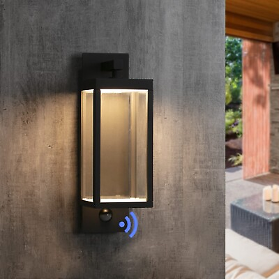 #ad Motion Sensor Outdoor Wall Light LED Wall Sconce Black Mount Waterproof Exter... $69.99