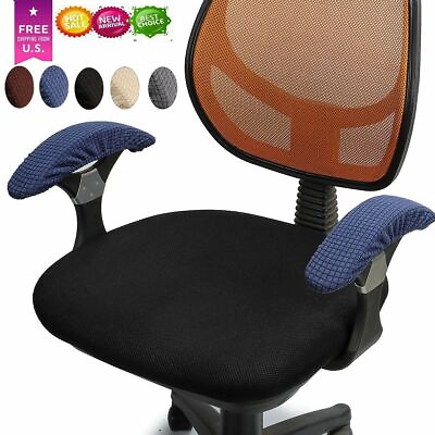 #ad 1 Pair Chair Armrest Covers Elastic Office Chair Elbow Arm Rest Protector USA $7.18