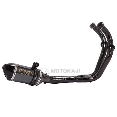 #ad #ad Full System Exhaust Muffler Header Pipe For FZ 07 MT 07 FZ07 MT07 2014 2021 $121.99
