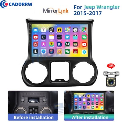 #ad 10.1quot;Android 13 For Jeep Wrangler 2015 2017 Car Radio Stereo GPS Navi WIFI USB $119.99