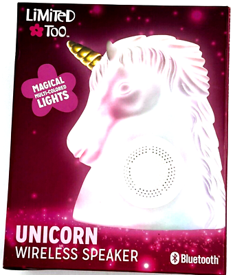 #ad New Magic Color Unicorn Wireless Speaker Bluetooth Limited Too Lights Portable $19.81