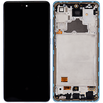 #ad OLED Frame Assembly Samsung A72 A725 2021 Aftermarket Plus Awesome Blue $102.78