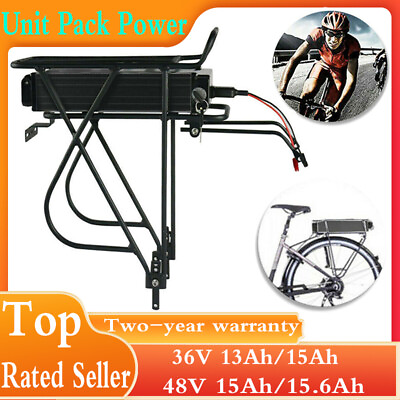 #ad ebike battery 36V 48V 52V 20Ah 15Ah rear rack Bicycle Battery for 0 1500W Motor $307.00