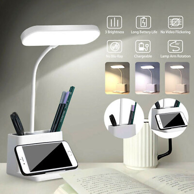 #ad LED Desk Lamp Dimmable Table Reading Light Touch Control Desktop Home Office NEW $10.49