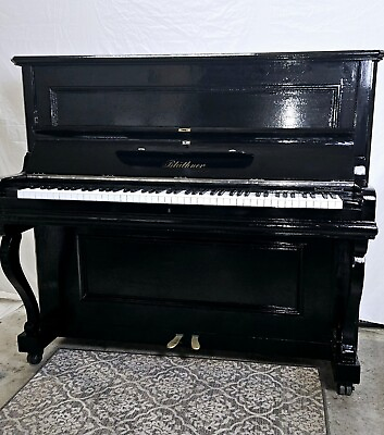 #ad 1885 Blüthner Antique Upright Piano Refinished and Regulated $6500.00