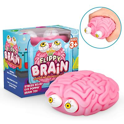 #ad Flippy Brain Squishy Eye Popping Squeeze Fidget Stress Relief Ball Anxiety.. $24.24
