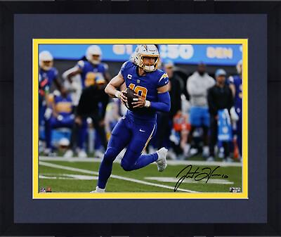 #ad FRMD Justin Herbert Los Angeles Chargers Signed 16x20 Jersey Scrambling Photo $289.99