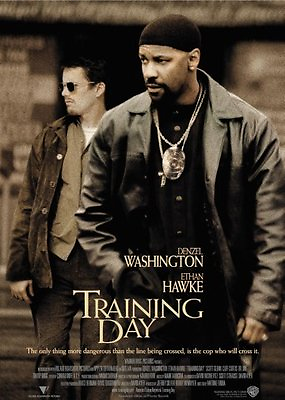 #ad Training Day Movie Poster Large 24inx36in $24.95