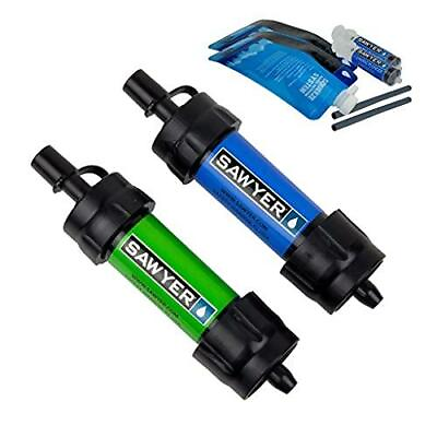 #ad Sawyer Products SP2101 MINI Water Filtration System 2 Pack Blue and Green $54.19
