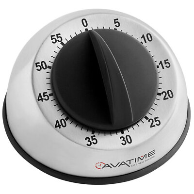#ad AvaTime Stainless Steel Mechanical 60 Minute Kitchen Timer $15.99