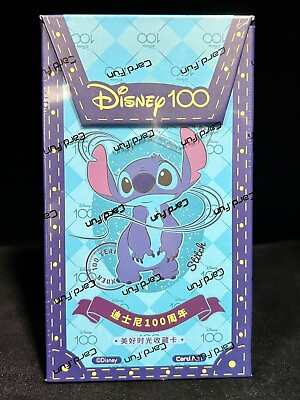 #ad 2023 Card.Fun Disney 100 Years Stitch Good Time Card collect factory sealed box $18.69