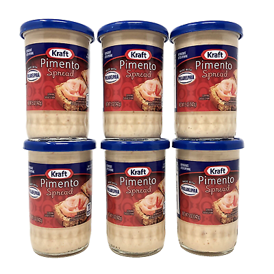 #ad Lot of 6 Kraft Pimento Cheese Spread 5 oz Each Jar Best By 05 24 FREE SHIPPING $35.66