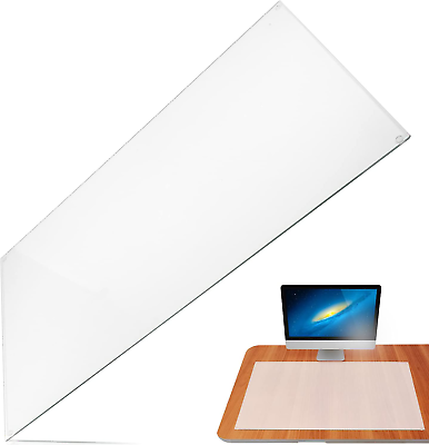#ad 20quot; X 36quot; Tempered Glass Desk Mat to Protect Your Desk Sleek Glass Desk Pad fo $67.99