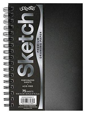 #ad Sketch Book Heavyweight Unruled 9 x 6 75 Sheets $8.45