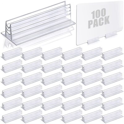 #ad #ad 100 Pieces Self Adhesive Sneeze Guard Holder 1 x 3 Inch Acrylic Panels Sheets... $41.39