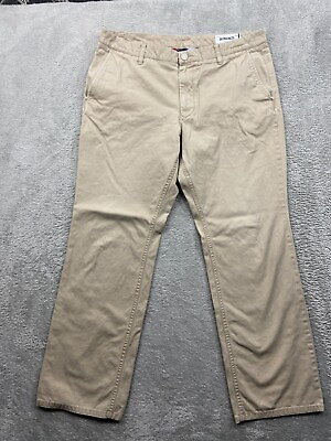 #ad Bonobos Pants Men#x27;s 34x29 Beige Washed Chino Straight Fit Casual Preppy $22.49