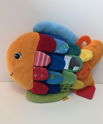 #ad Melissa amp; Doug K Kids Flip Fish Sensory Learning Crinkle Plush Baby Toy Colorful $9.99