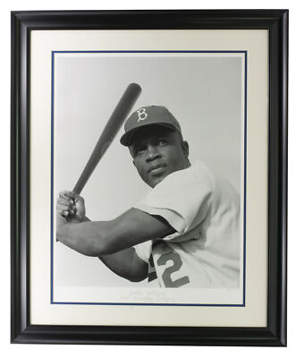 #ad Jackie Robinson Framed Historical Archive 17x22 Limited Edition Giclee $299.99