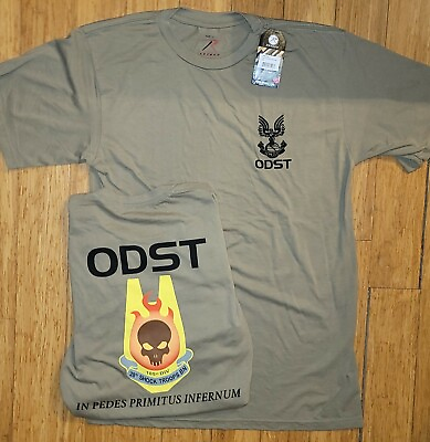 #ad Halo 3 ODST fan made ROTHCO AR 670 1 Coyote Brown U.S. Army compliant T Shirt $25.00