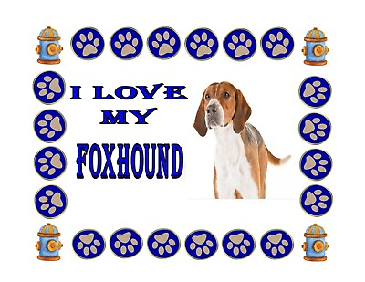 #ad American Foxhound Mouse Pad Non Slippery 9 1 4quot; x 7 3 4quot;. $10.00