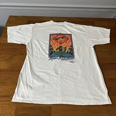 #ad Music midtown Atlanta festival vintage T Shirt 1997 Mens XL White Single Stitch $34.99