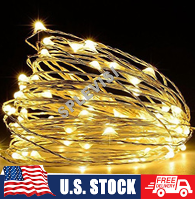 #ad 2M 5M 10M 100 LED Christmas Tree Fairy String Party Lights Lamp Xmas Waterproof $8.45