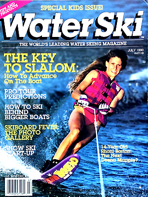 #ad WATER SKI MAGAZINE JULY 1990 $9.79