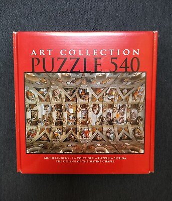 #ad Michelangelo The Ceiling of the Sistine Chapel Art Collection Puzzle 540 Piece $9.99