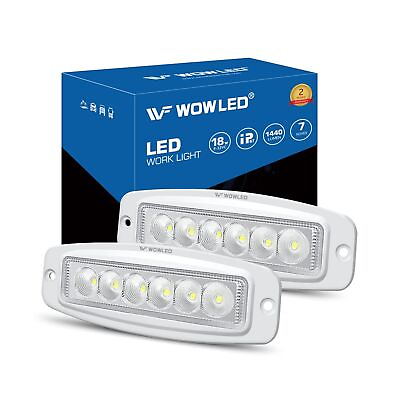 #ad WFPOWER Flush Mount Boat LED Light Spreader 2 Pack Marine LED Spotlights 6 ... $51.99