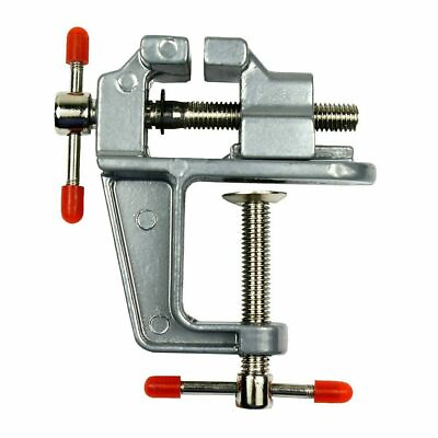 #ad 3.5quot; Miniature Vise Small Jewelers Hobby Clamp On Table Bench Tool Vice Aluminum $7.99
