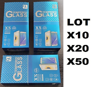 #ad Lot of 10 20 50 Tempered GLASS for iPhone LG Samsung Motorola OnePlus Google $46.99