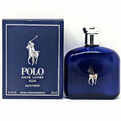 #ad Ralph Lauren Polo Blue 4.2 oz Men#x27;s EDT Cool Aquatic Fragrance Sealed $34.99