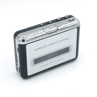 #ad Tape to PC Super USB Cassette to MP3 Converter Capture Audio Music Player AS IS C $16.75