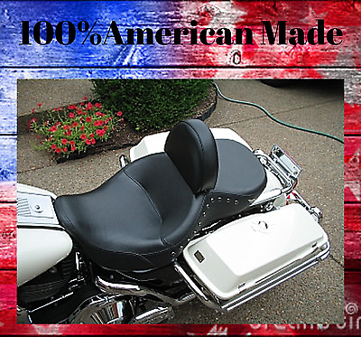 #ad 100% American Made Harley Davidson Drivers Backrest Road King Adjustable F B $70.87