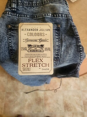 #ad Colours Alexander Julian Jeans Mens 323x 32 Flex Stretch Denim NWT Klein $8.99