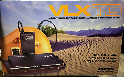 #ad Samson VLX TD Wireless Instrument System 199.6MHZ Ch. 9 $89.00