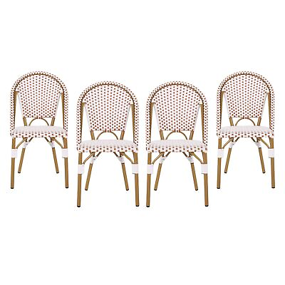 #ad Brandy Outdoor French Bistro Chair Set of 4 $541.91