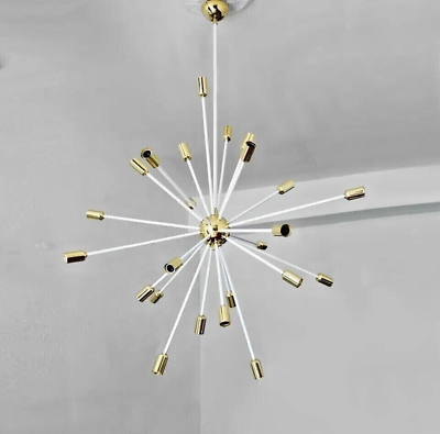 #ad #ad Sputnik Chandeliers Mid Century Modern Brass Industrial Lamps Lighting Fixture $322.25