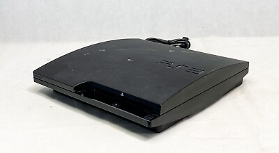 #ad Sony PlayStation 3 Slim CECH 3001A PS3 160GB Black Console Gaming System WORKS $89.09