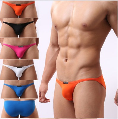#ad Brave Person NEW Men#x27;s Mini Briefs Bikini Beachwear Underwear Size SML $5.99