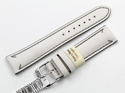 #ad Watch Strap Morellato Real Leather Calf Handmade IN Italy White Idea Regal $59.55