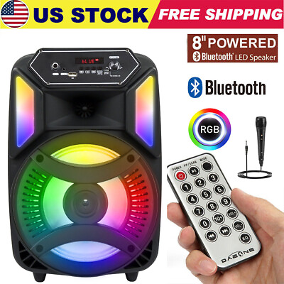 #ad #ad 8quot; 1000W Portable Bluetooth Speaker Subwoofer Heavy Bass Sound System Party FM $34.99