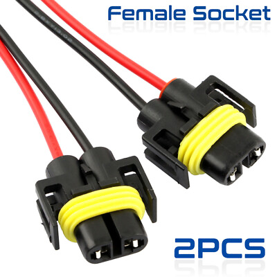 #ad 2pcs Wire Pigtail Female 898 881 896 862 Fog Light Harness Bulb Socket Connector $8.99