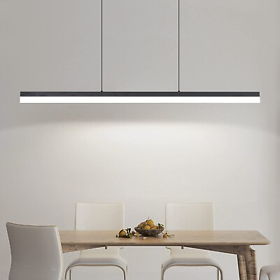 #ad Dimmable 3000k 6000k Linear Desk Pendant Light 39 Inch Modern Led Pendant Li... $215.19