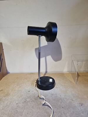 #ad Vintage Mid Century Anglepoise Gooseneck Desk Lamp Black No Bulb Included F5 GBP 25.65