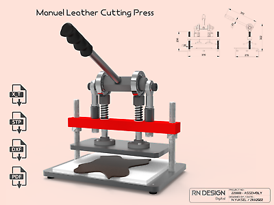 #ad Leather Cutting Press Machine V5 DIY Plans for leather workingCustom Design $50.00