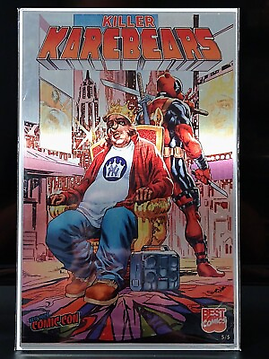 #ad Killer Kare Bears NYCC Biggie amp; Deadpool Homage METAL Variant Cover #5 5 Damaged $42.46
