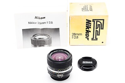 #ad TOP MINT Nikon Nikkor Ais Ai s 28mm f 2.8 sic Wide Angle Lens From JAPAN $329.99